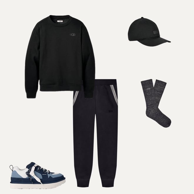 Men's Trey Rib Knit Slouchy Crew