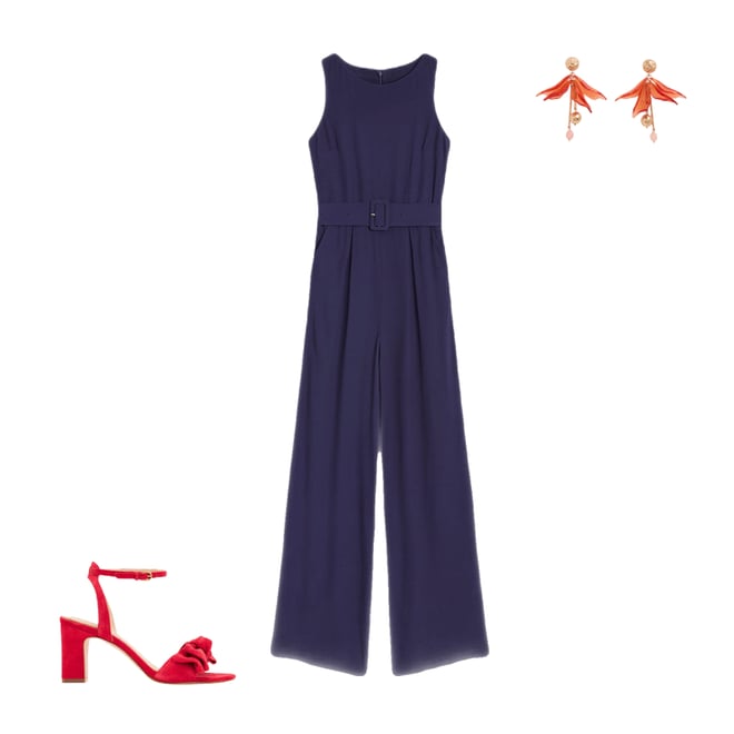2nd bundle featuring 2 items which compliment Gwen Slash Neck Jumpsuit-Navy