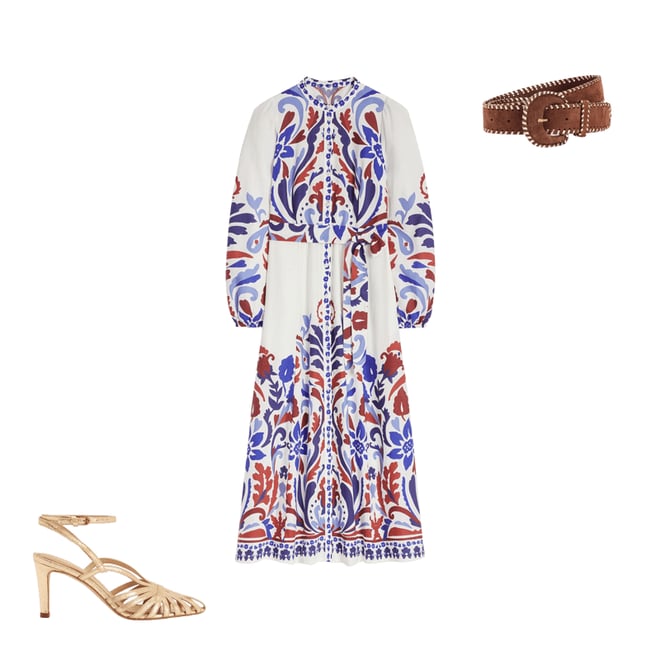3rd bundle featuring 2 items which compliment Mae Linen Blend Shirt Dress-Multi, Elaborate Garden