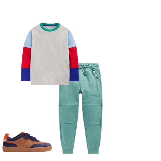 1st bundle featuring 2 items which compliment Warrior Knee Joggers-Heather Blue