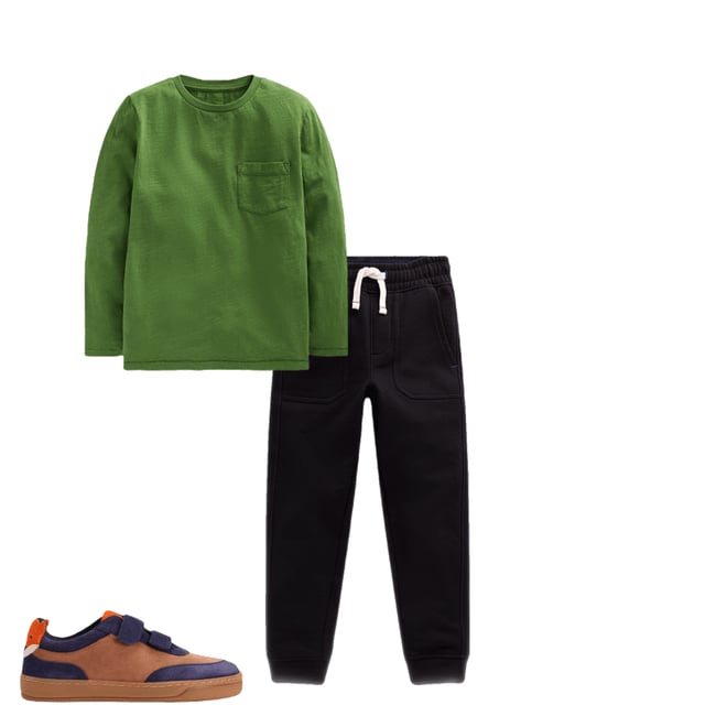 4th bundle featuring 2 items which compliment Everyday Long Sleeve T-Shirt-Broccoli Green