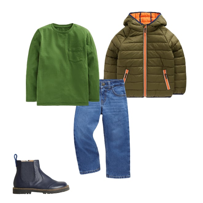 6th bundle featuring 3 items which compliment Everyday Long Sleeve T-Shirt-Broccoli Green