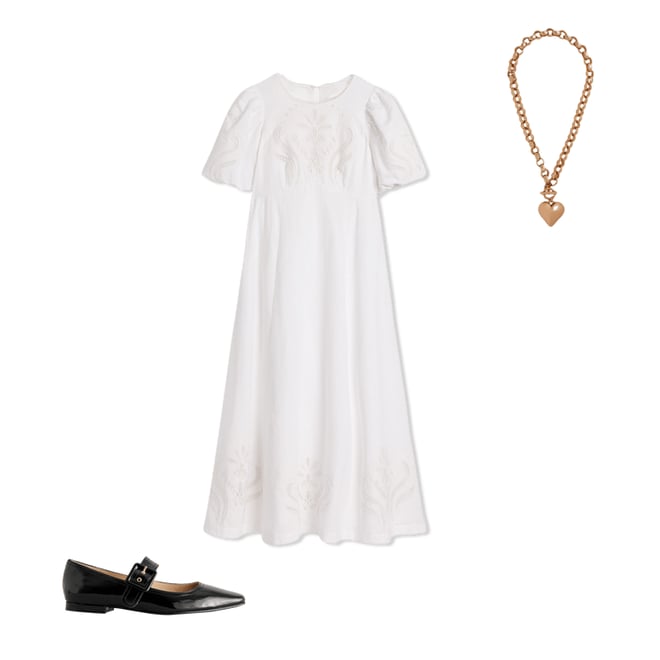 2nd bundle featuring 2 items which compliment Empire Broderie Tea Dress-White