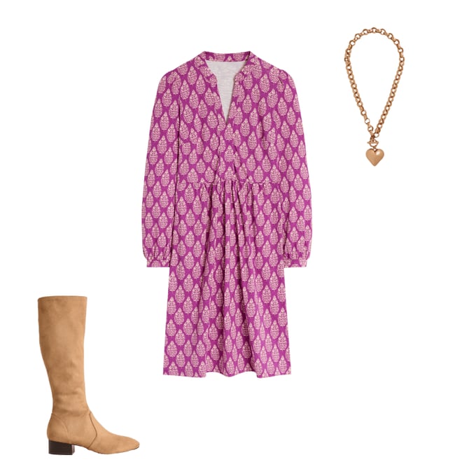 1st bundle featuring 2 items which compliment Naomi Relaxed Jersey Dress-Purple, Wildflower Bouquet