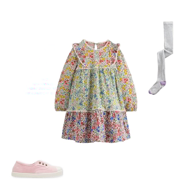 2nd bundle featuring 2 items which compliment Ribbed Tights-Grey Marl