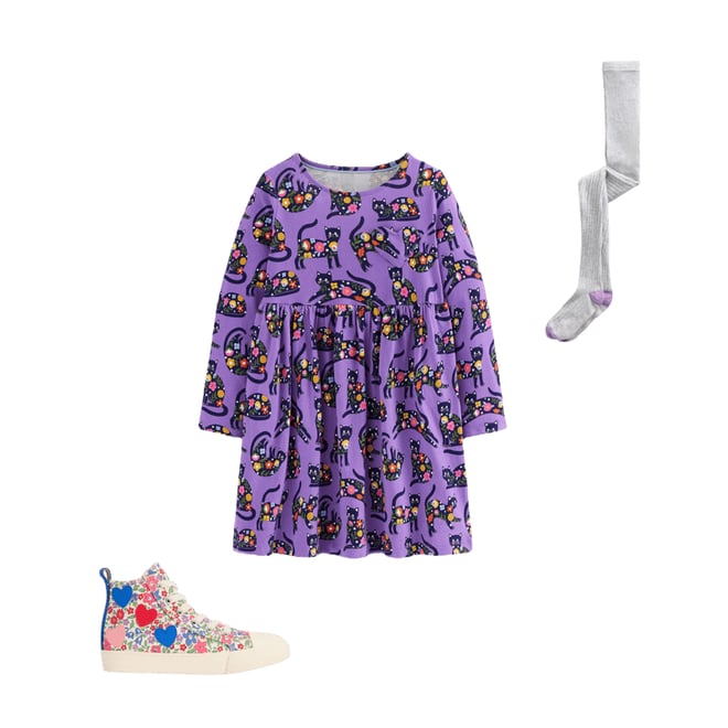 1st bundle featuring 2 items which compliment Ribbed Tights-Grey Marl