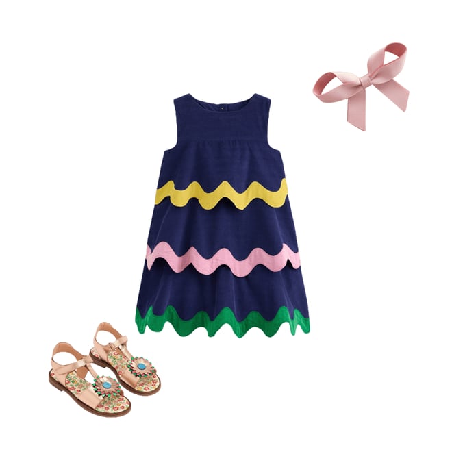 3rd bundle featuring 2 items which compliment Fun Leather Sandals-Gold Metallic Flower