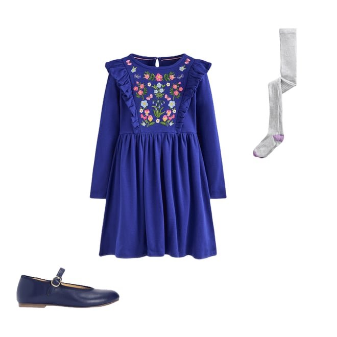 3rd bundle featuring 2 items which compliment Ribbed Tights-Grey Marl