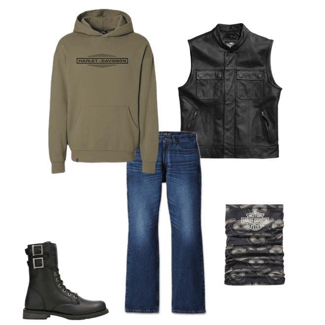 HARLEY-DAVIDSON スタジャン MOTORCLOTHE S90s HARLEY-DAVIDSON スタジャン MOTORCLOTHE S90s