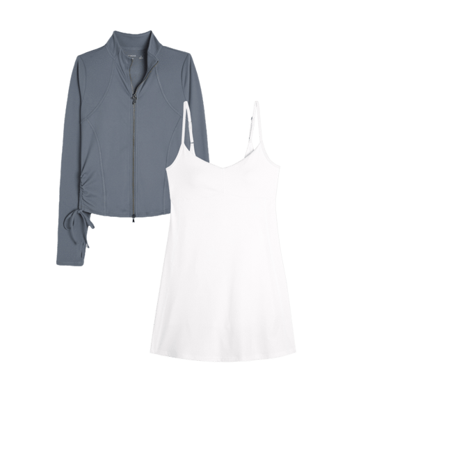 Gilly Hicks Active Recharge Side-Tie Zip-Up Jacket