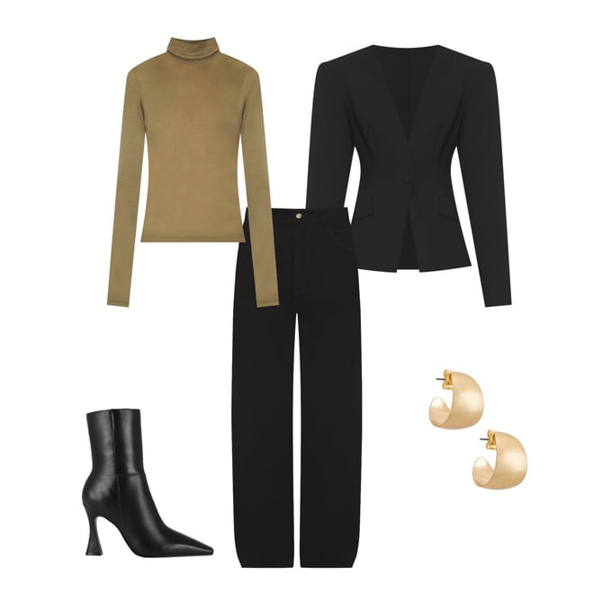 Elizabeth Deep V Blazer