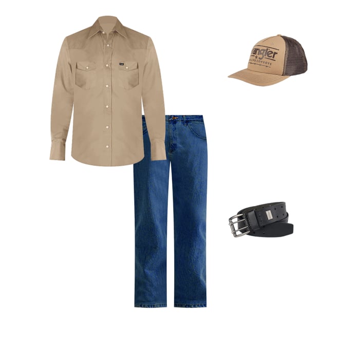 Wrangler® Five Star Premium Denim Flex for Comfort Relaxed Fit Jean in Stone