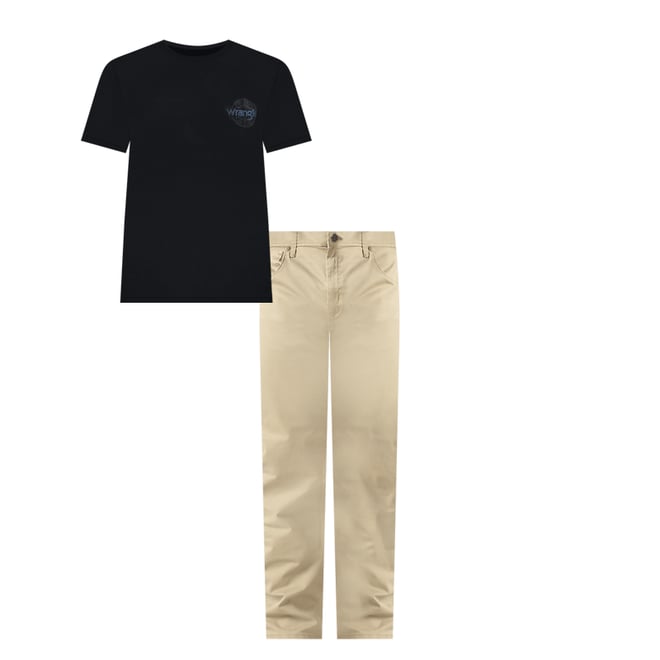 Men's Cowboy Back Graphic T-Shirt in Jet Black