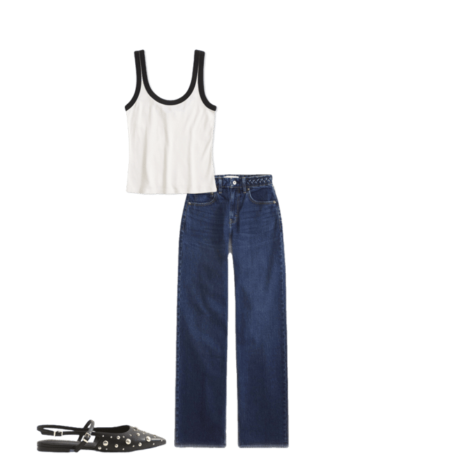 Vintage Rib Tuckable Scoopneck Tank