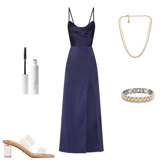 NBD Lila Gown in Blueberry REVOLVE