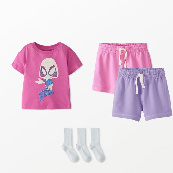 French Terry Midi Shorts | Hanna Andersson