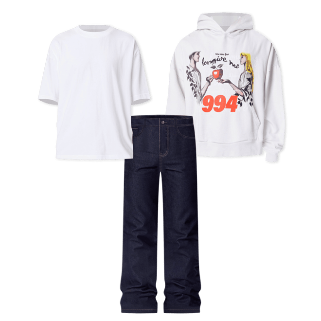 Forgive Me Hoodie - Light Blue