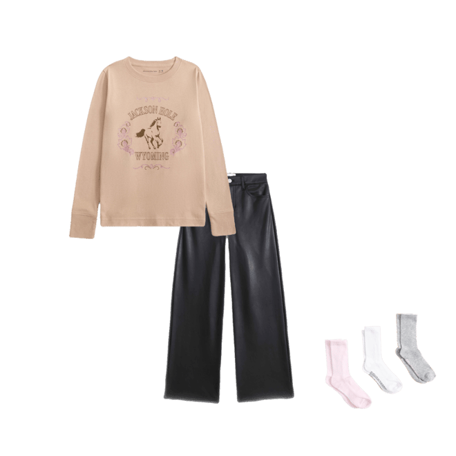 oversized long-sleeve graphic tee
