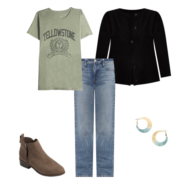 Knit Button Front Cardigan