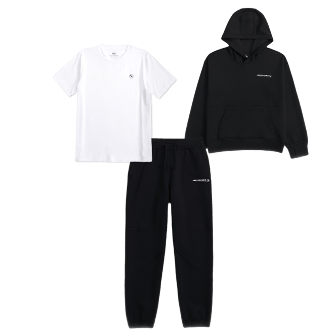 ypb neoknit logo popover hoodie