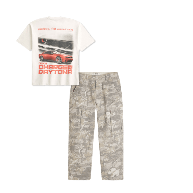 Boxy Heavyweight Dodge Charger Daytona Graphic Tee