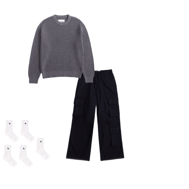 waffle crew sweater