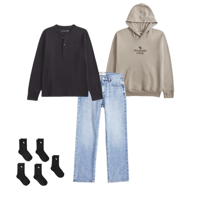 long-sleeve waffle icon henley