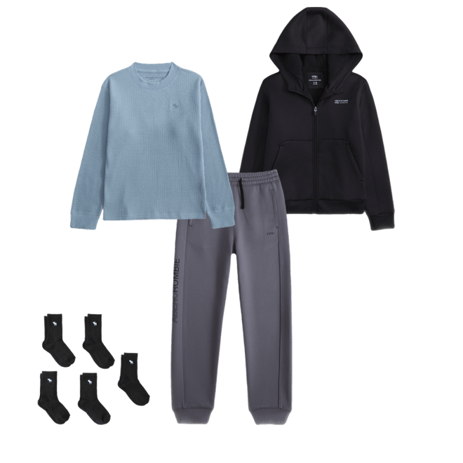 ypb lightweight cozy-lined full-zip hoodie