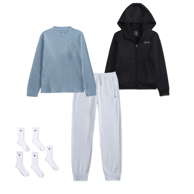 ypb lightweight cozy-lined full-zip hoodie