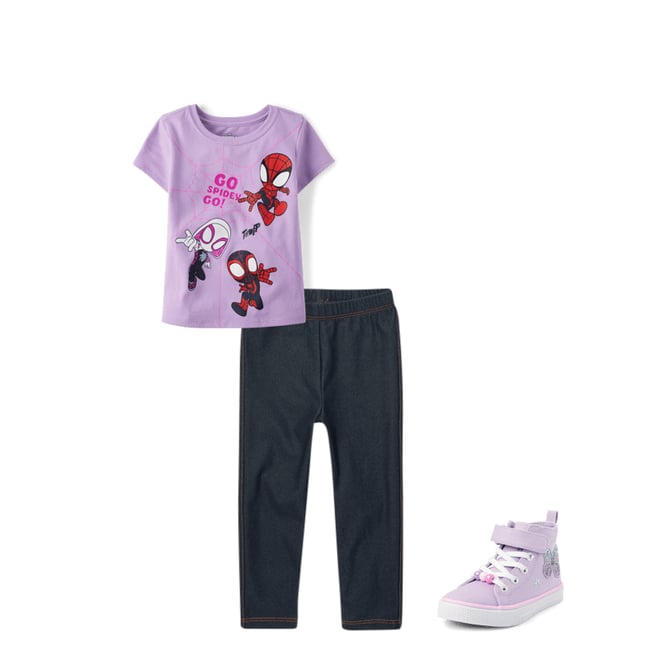 Baby And Toddler Girls Faux Denim Leggings DENIM The