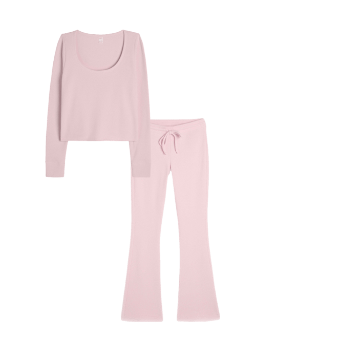 Gilly Hicks Cozy Waffle Bootcut Pants