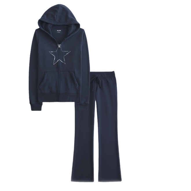 Star Graphic Zip-Up Hoodie