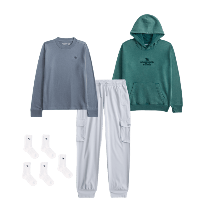 essential long-sleeve icon crew tee