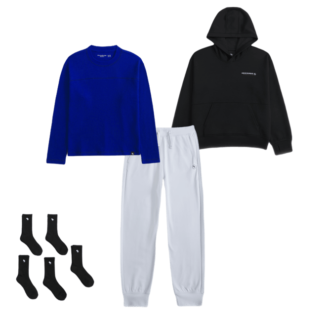 ypb neoknit logo popover hoodie