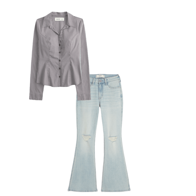 Button-Through Poplin Shirt