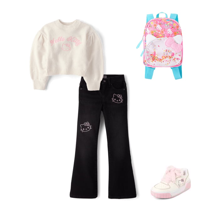 Girls Hello Kitty Colorblock Low Top Sneakers - PINK | The