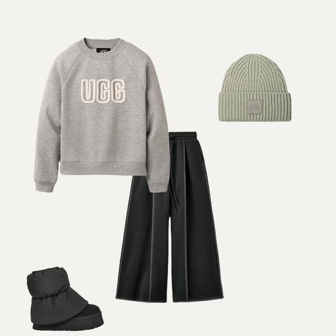 トップス UGG Logo Crewneck XS Grey Heather UGG Women's Logo Crewneck / Heather Grey – JD Sports