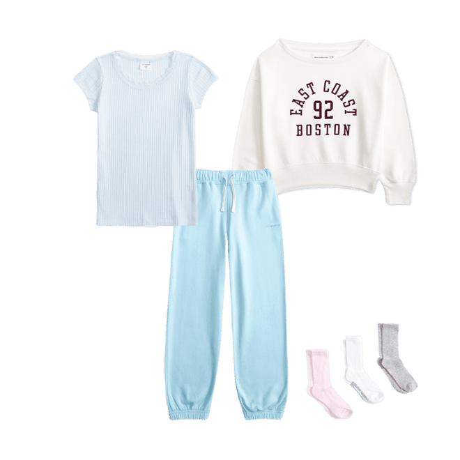 essential logo fleece sweatpants