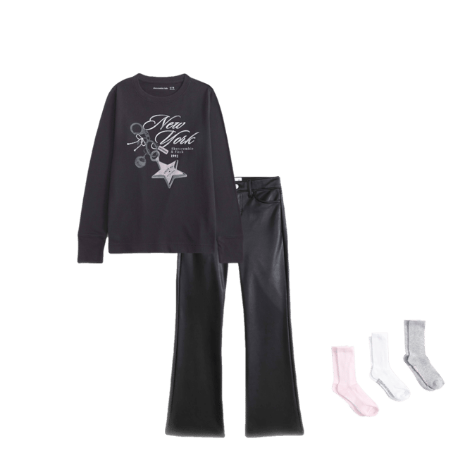 oversized long-sleeve graphic tee