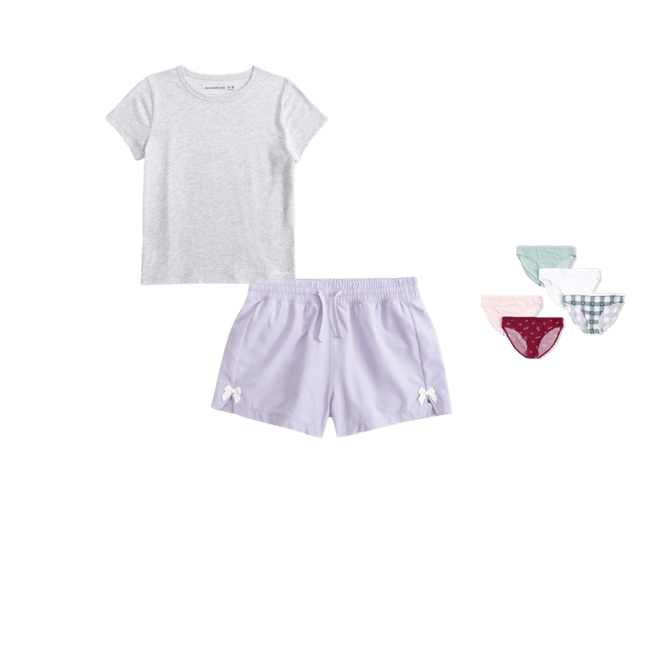 ypb high rise bow shorts