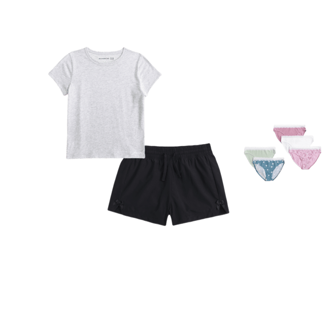 ypb high rise bow shorts