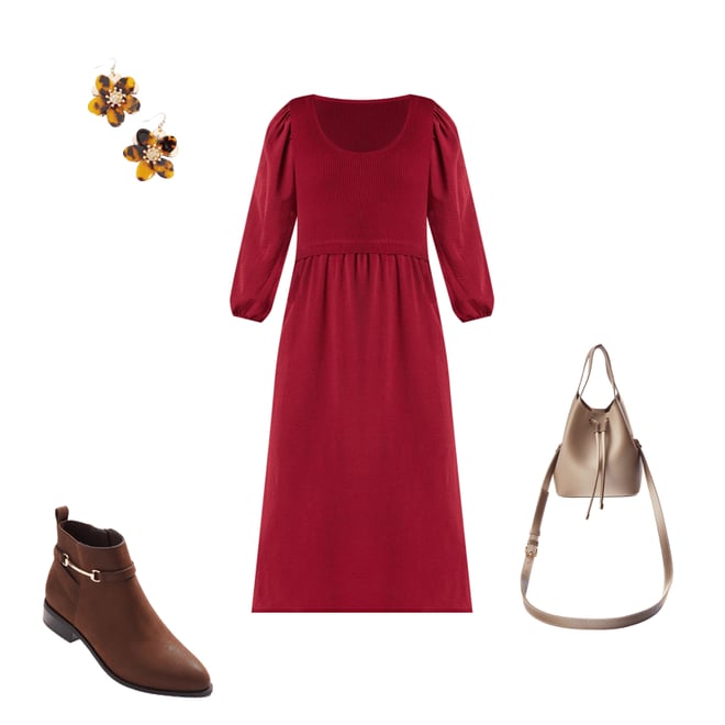  Cato Fashions | Cato Twofer Ribbed Sweater Dress