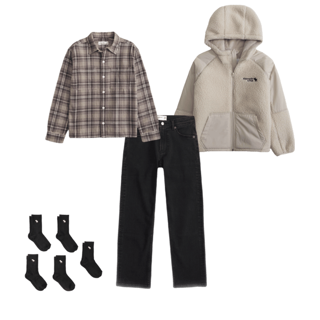 long-sleeve slub flannel