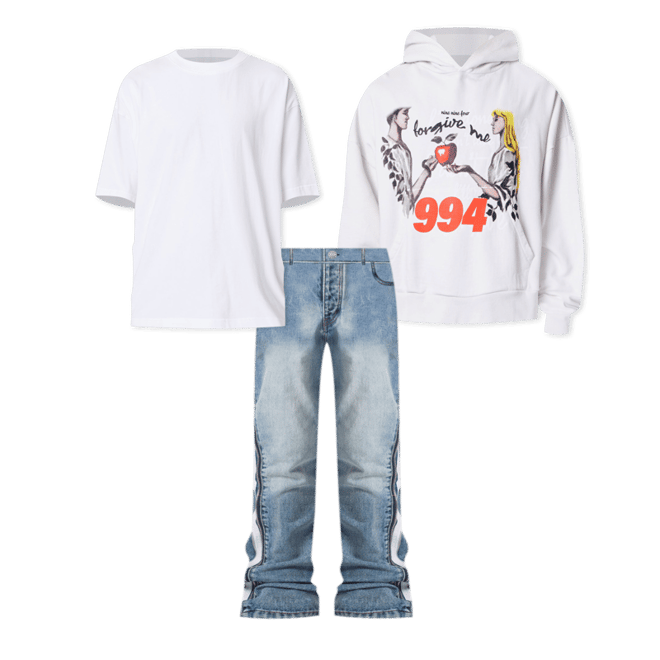Forgive Me Hoodie - Light Blue