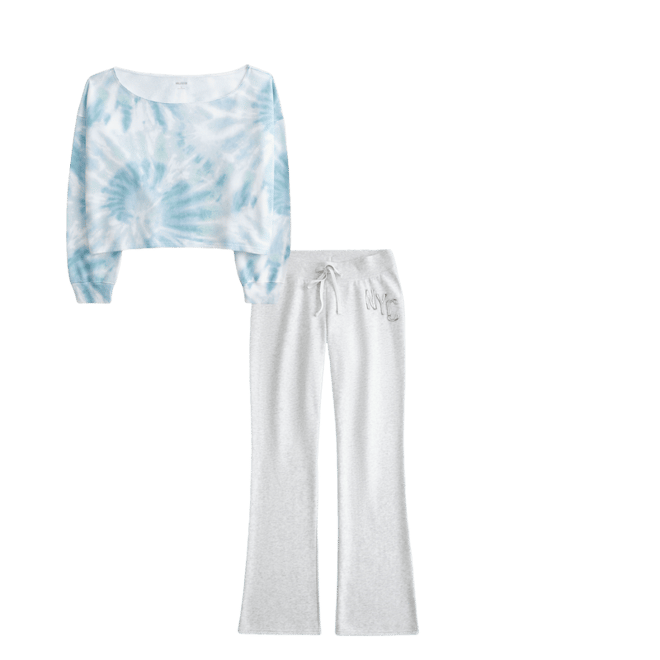 NYC Graphic Bootcut Sweatpants