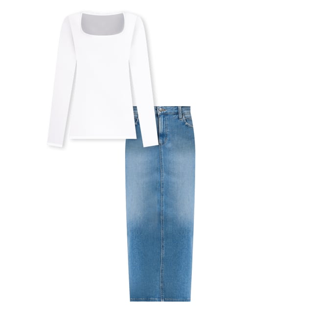 Back Slit Maxi Skirt | Black Friday | Lee®