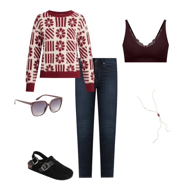 SuperCush Chloe Fur Lined Slingback Footbed Clog