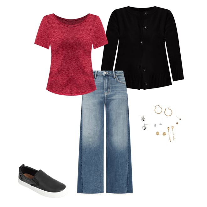 Knit Button Front Cardigan