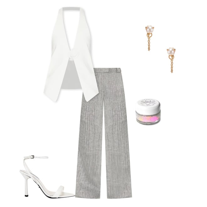 MORE TO COME Dixie Halter Top in White | REVOLVE