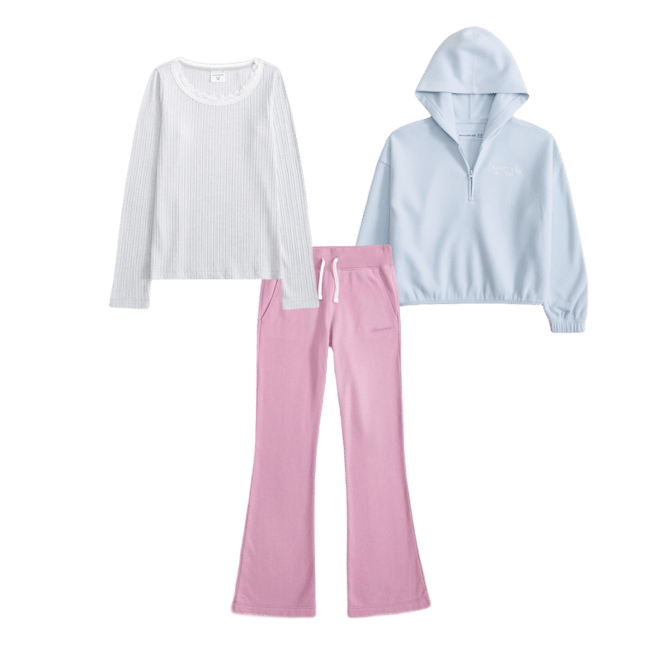 cozy half-zip popover hoodie